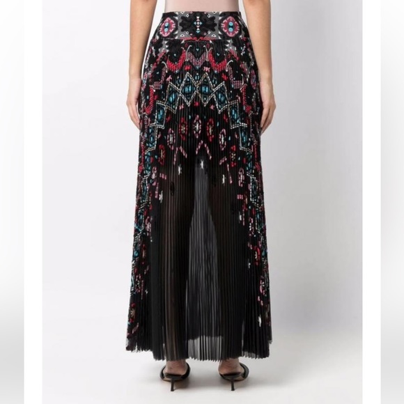 ERMANNO SCERVINO
Pleated Patterned Maxi Skirt Euro 40 - Picture 11 of 13